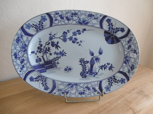 Plat faience creil montereau - faience,