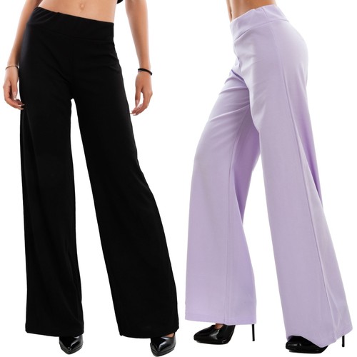 Pantalons femme palazzo basic - pantalons,