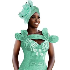 Femme Africaine Fleur Turban