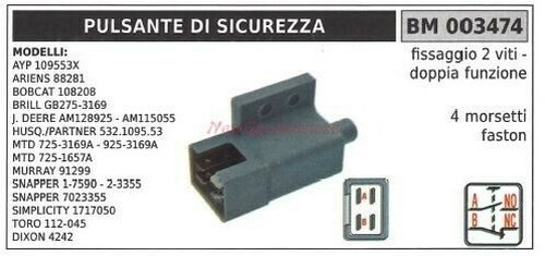 Bouton sécurité modèles - de,
