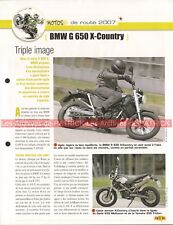 BMW G650 X-Country 2007 G 650 Joe Bar Team Fiche Moto #000655