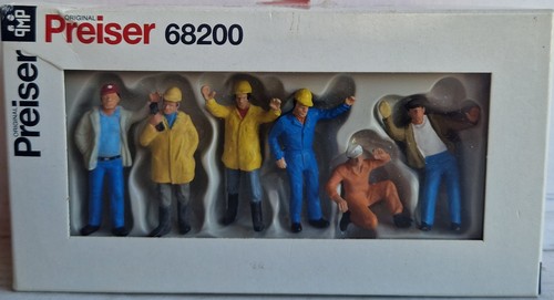 Preiser 6 ouvriers - preiser,