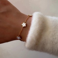 Bracelet trèfles dorés &