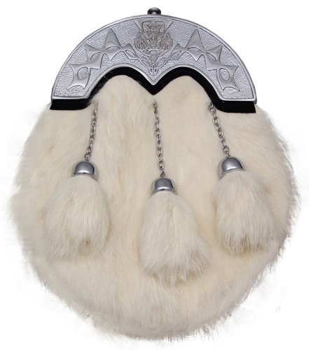 White rabbit fur full dress - rabbit,