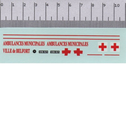 Décalcomanie ambulance - -,
