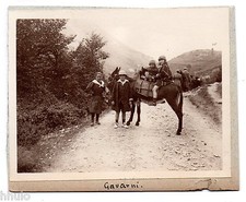 C334 Original Vintage Photograph Gavarnie Pyrenees Child Mountain Horse