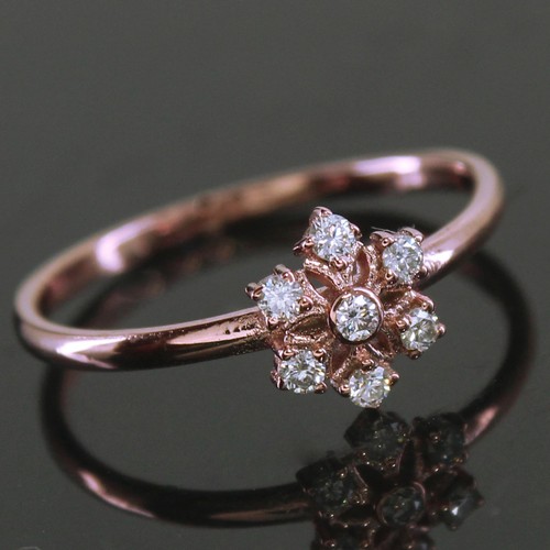 Bague ronde certifiée vvs1 - bague,