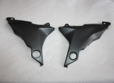 CACHES PROTECTION CADRE KAWASAKI Z800 Z800E 100% CARBONE MAT