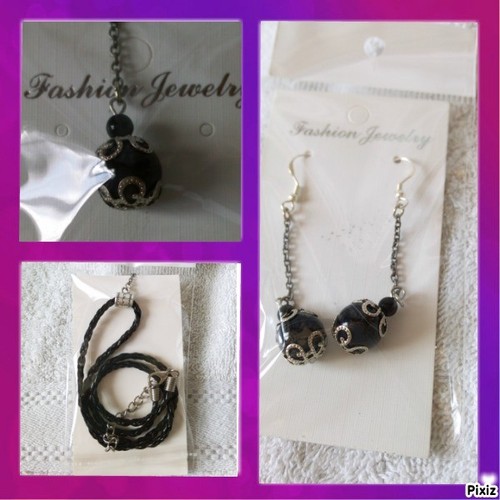 Neuf parure collier - collier, +