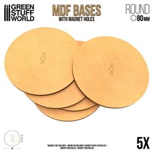 Socles ROND 80mm en MDF -