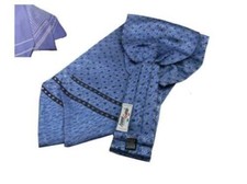 Foulard En Soie Ascot Bleu