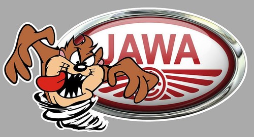 Jawa left taz sticker - /, cz