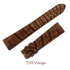 Bracelet En Alligator Nabuk Or