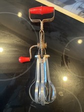 Antique Vintage Stainless Steel Manual Whip Beater - 1960s