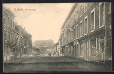 Old postcard Tilleur, Rue de Liège 