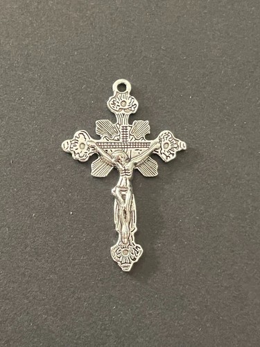 Crucifix métal argenté - crucifix,