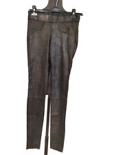 Authentique Legging Cuir Noir