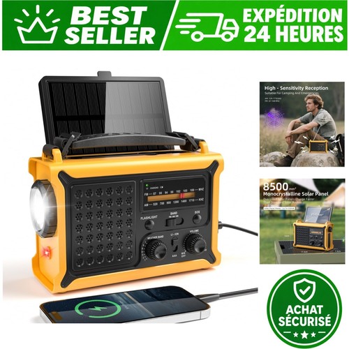 Radio solaire urgence - solaire, d'urgence