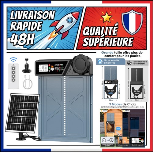 Porte automatique poulailler