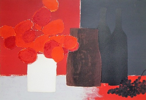 Lithographie bernard cathelin - bernard,