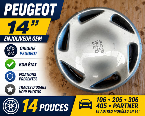 Enjoliveur origine peugeot 306 - enjoliveur,
