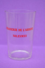 verre à bière - BRASSERIE DE L'ABBAYE - SOLESMES (Nord)