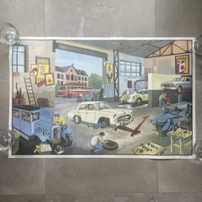 School poster 27 - The pool 29 - The garage OGÉ HACHETTE - 1960