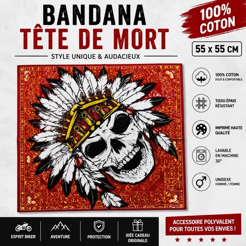 Bandana foulard tête - de, mort