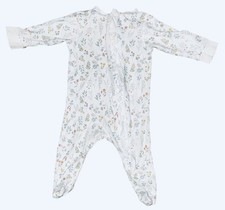 Feather Baby floral Zip Footed Sleeper 3-6 months Pima Cotton Soft One Piece