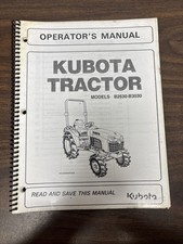 Kubota 6C200-63113 OPERATORS MANUAL MODELS B2630 B3030