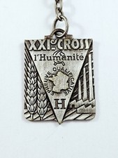 KEYCHAIN - 21th CROSS of HUMANITY - Newspapers - Metal Vintage 1960s