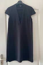 Robe Noire Manches Courtes Massimo Dutti - Neuve