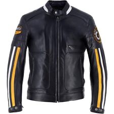 Veste Blouson Cuir moto CE Helstons Vulcan Rag noir L  Harley Triumph Indian
