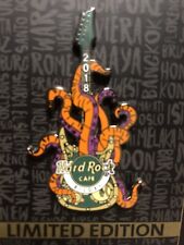Hard Rock Cafe Biloxi 2018 Save the Kraken LE Guitar Pin, New on original card