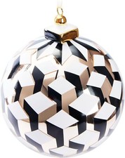 Boule de Noël 3D Cube Dorée