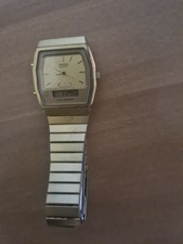 montre seiko quartz couleur or