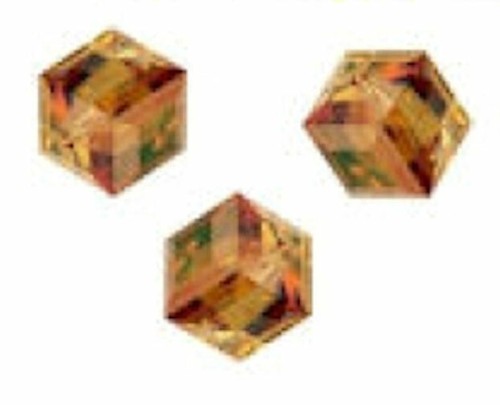 Perles cubes swarovski mm - 3,