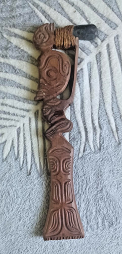 Ancien tiki hache - tiki, tete