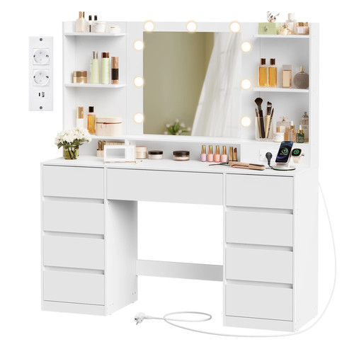 Coiffeuse miroir led - miroir,