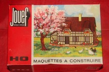 JOUEF HO MAQUETTE CHAUMIERE NORMANDE 987  A MONTER TRAIN ELECTRIQUE BOITE
