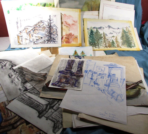 Carton dessin 28x40cm - dessin,