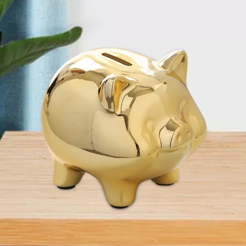 Figurine cochon en - de,