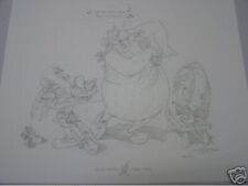 Sérigraphie lithographie crayonné Astérix Obélix Uderzo