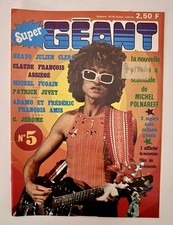 Super Géant N°5 – Polnareff, Julien Clerc, Claude François, Juvet – Magazine 70s