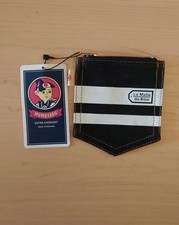 JR West La Malle de Bois OKD denim coin case, train logo, limited edition, used