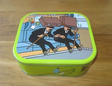 BOITE TINTIN DELACRE -- TINTIN ET LES TRAINS    --
