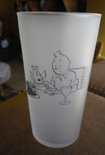 Tintin verre sablé tintin