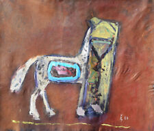Walter Becker 1893-1984 food / painting 1984 "Trojan horse" / late work