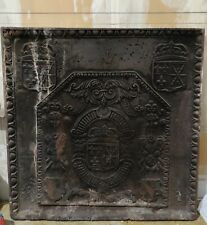 Cast iron fireplace plate