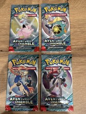 ARTSET 4 BOOSTER DE CARTES POKEMON AVENTURE ENSEMBLE FR VIDE